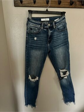 KanCan High-Rise Distressed Women’s Jeans - Blue